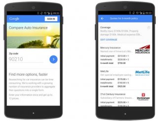 car insurance google compare